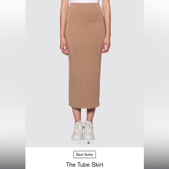 Bleusalt The Tube Skirt in Camel/Size 2 (Medium)